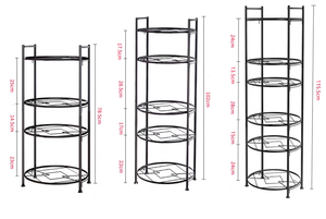 Estantes de cocina modernos de alta calidad Estantes de almacenamiento multifuncionales para pisos - Product Image 6