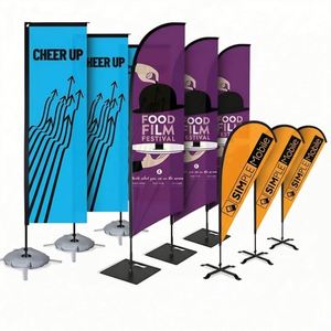 Service de conception gratuit, bannière publicitaire bon marché, drapeau en aluminium, fibre de verre, polyester, durable, écologique, volant, suspendu - Product Image 6