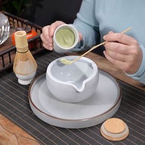 Juego de Té Matcha de Cerámica Estilo Japonés Personalizado - Tazón de Matcha Auténtico para la Preparación y Servicio Tradicional del Té - Product Image 3
