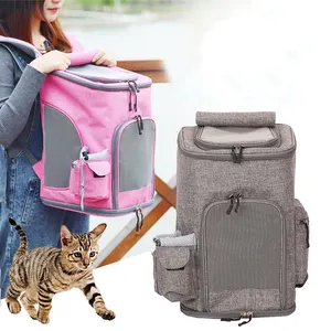 Manufacturer OEM Detachable Portable Soft-sided Airline Approved Dog Cat Pet Carrier with Wheels cat bag