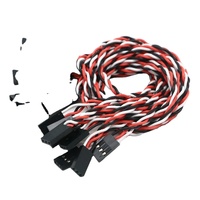 Câble d'extension de servo anti-interférence JR Futaba 22AWG 45CM 50CM mâle-femelle torsadé pour pièces de drones et avions RC