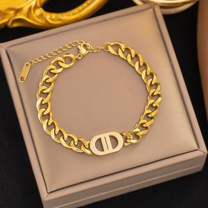 Bracelet de cheville de luxe classique rétro en acier inoxydable et titane pour femme - Product Image 3