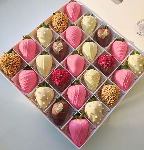 Cajas <span class=keywords><strong>de</strong></span> Cartón Redondas Personalizables para Alimentos, Caja con Ventana para Fresas Cubiertas <span class=keywords><strong>de</strong></span> <span class=keywords><strong>Chocolate</strong></span> - Product Image 6