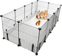 2023 nouveauté intérieur métal bouton pression respirant petit Animal animal de compagnie cobaye Cage pliable grand lapin rongeur maison