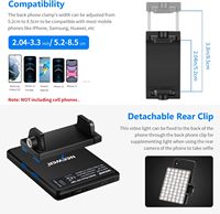 Luz Selfie NEEWER de Alta Potencia, 60 LED, 2000mAh, Portátil, con Clip para Tablet/Laptop, Luz de Relleno para Videollamadas de Zoom y Videos de TikTok