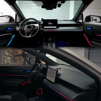 Éclairage d'ambiance intérieur pour Toyota Frontlander/Corolla Cross 2026, symphonie automobile, LED 64 couleurs, 12V, accessoire décoratif