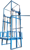 Nouvel Ascenseur de Fret Hydraulique en Gros avec Rail de Guidage en Chaîne d'Acier, Capacité 2 Tonnes, pour Plateforme de Chargement et de Déchargement en Entrepôt de Détail