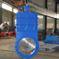 Vanne à guillotine en fonte ductile DN1000 avec actionneur électrique