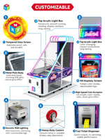 Machine de jeu d'arcade de basket-ball Street Shooter à monnayeur, directement de l'usine, avec logo personnalisé OEM