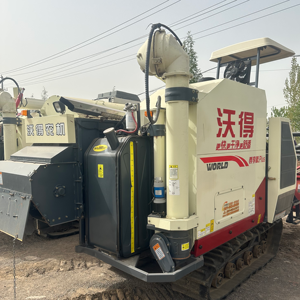 used combine FMWORLD 118HP 4LZ-6.0 rice harvester