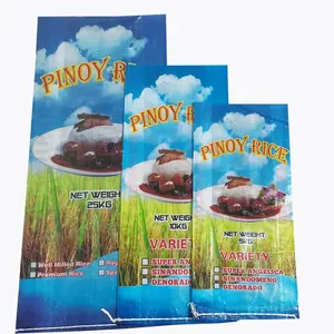 Thailand PP Woven Rice Bag Philippine 5KG 10kg 25kg BOPP Laminated Rice Sack