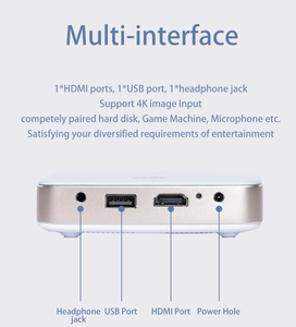 S-90 Android 9 rạp hát tại nhà chiếu 4k thông minh <span class=keywords><strong>DLP</strong></span> cho du lịch với 5400mAh pin 2.4/5 gam wifi di động Cinema Beamer" - Product Image 5