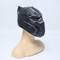 Masque de film de guerre civile pour cosplay, casque de film Marvel, couvre-chef en latex Black Panther pour diffusion en direct, Halloween, Factory