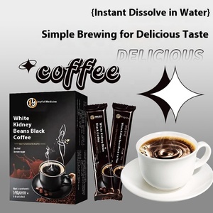 Frijoles Blancos, Café Negro, Bebida Sólida, Fruta y Vegetales Silvestres en Polvo, Sin Azúcar, Bajo en Azúcar, Procesado OEM - Product Image 3