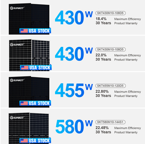 Paneles Solares Tipo N de 580W 430W, Módulos Solares con Certificación UL CEC, Eficiencia del 20%, Celdas de Corte Medio de 210 mm, Almacén en EE. UU. - Product Image 5