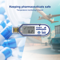 Registrador de Datos de Temperatura USB de Un Solo Uso, con Informe Automático en PDF y CSV, para Transporte Médico y de Vacunas
