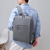 Sac à dos d'affaires imperméable pour ordinateur portable avec port de charge USB, sac de voyage léger pour homme, sac d'école pour étudiants
