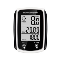 Ordinateur de vélo lumineux étanche avec rétroéclairage, version anglaise filaire, écran tactile, compteur kilométrique pour vélo de route et VTT