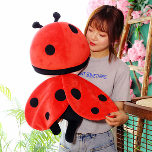 Nouvelle poupée en peluche super douce en forme de coccinelle de dessin animé avec rembourrage en coton PP, jouet en peluche mignon pour enfants, cadeau - Product Image 3