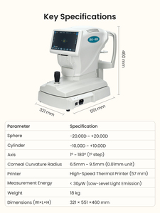 Réfractomètre automatique Aist Optics RK-800, kératomètre, écran tactile de 9 pouces, autoréfracteur ophtalmique pour magasin d'optique et clinique - Product Image 6