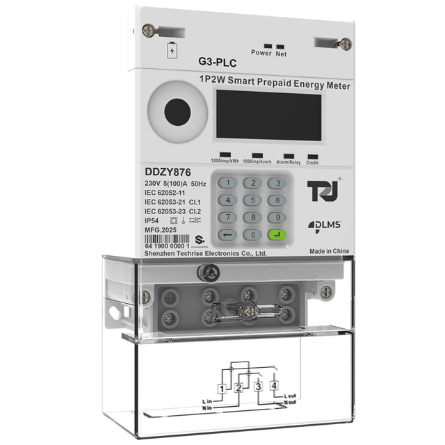 1P G3 PLC Prepaid Meter with Plug&Play Communication Replaceable Battery Kwh Meter Single Phase AMI/AMR Smart Meter