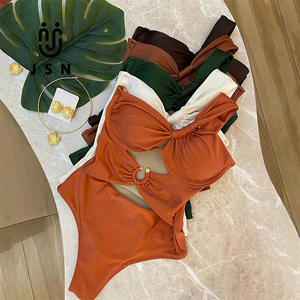 Bikinis Sexis JSN 2025 <span class=keywords><strong>para</strong></span> <span class=keywords><strong>Mujer</strong></span> <span class=keywords><strong>Trajes</strong></span> <span class=keywords><strong>de</strong></span> <span class=keywords><strong>Baño</strong></span> con Aberturas y un Hombro Ropa <span class=keywords><strong>de</strong></span> Playa <span class=keywords><strong>para</strong></span> Dama - Product Image 1