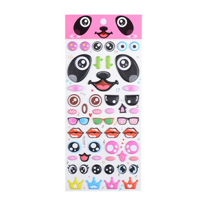 DIY pegatinas hinchadas de dibujos animados <span class=keywords><strong>Kawaii</strong></span> 3D Paquete de pegatinas para la decoración personalizada 3D lindo ojo hinchado espuma estudiante pegatina para niños - Product Image 2
