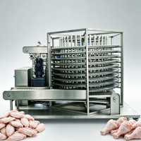 Congelador Espiral Industrial de Alta Eficiencia, Automático, de Congelación Rápida, de Dos Puertas, Rango de Temperatura de -45°C a 0°C, Ecológico, 1 Año de Garantía