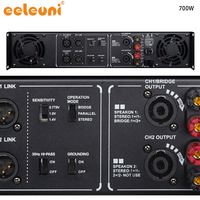 Amplificador de Potencia de Audio Profesional de 2 Canales con Pantalla LED, Clase H AB, Alta Potencia, para Karaoke y Altavoces