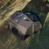 Tente gonflable Coody Hubshelter Pro Air - Noire, fabricants de tentes gonflables en Chine, tente familiale durable en coton, 4 saisons, tente gonflable de camping
