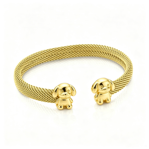 Preguntar por catálogo Oso Moda Mujer Joyería de acero inoxidable Joyeria Regalo Brazalete Pulsera de malla al por mayor - Product Image 3