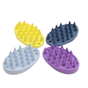 Spazzola da Bagno per Animali Domestici in Silicone NiBao, Vendita all'Ingrosso, Morbida e Resistente, Multicolore - Product Image 1