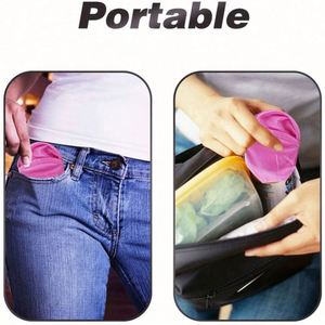 Disque volant pliable personnalisé avec pochette - Couleur et logo personnalisés pour usage promotionnel - Product Image 4