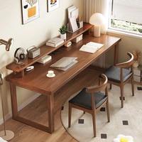 Bureau d'ordinateur moderne en bois massif pour salon ou bureau à domicile
