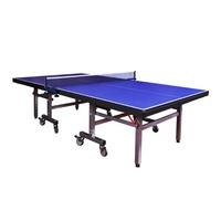 Table de ping-pong de sport oem, pliant MDF, avec roues mobiles, vente en gros, machine de ping-pong, 18mm 25mm, livraison gratuite