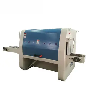 Two Shaft Heavy Duty Round Logs Multi Blade Rip Saw Machine With Spacer Setting Cutting Thickness