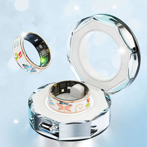 Лидер продаж, смарт-кольцо R18 черного цвета с эмалью, фитнес-трекер с управлением приложением, мониторинг сердечного ритма - Product Image 4