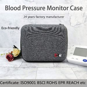 เครื่องวัดความดันโลหิตแบบอิเล็กทรอนิกส์ กล่องป้องกันวัสดุโพลีเอสเตอร์ PU ไนลอน กระเป๋าเดินทางแบบพกพา - Product Image 6