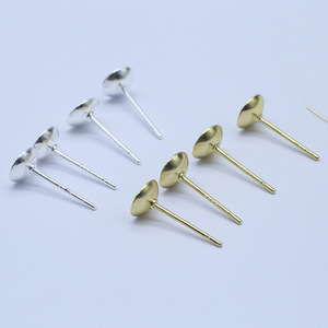 Épingles à bijoux en cuivre en forme de croix pour la fabrication de boucles d'oreilles, plaquées, antidérapantes, pour la pose de perles 114 - Product Image 3
