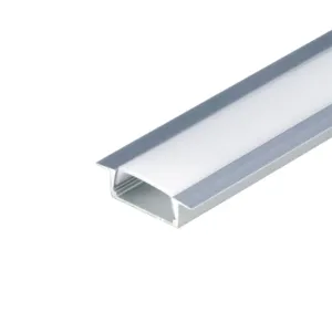 U Shape Spotless LED Aluminum Channel System with Curved Thicker Milky White Cover