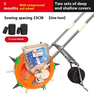 Hàng duy nhất tay-đẩy Ngô đậu phộng đậu nành seeder với phân bón Hướng dẫn sử dụng seeder & cấy máy - Product Image 6