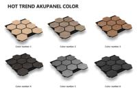 Panneaux acoustiques hexagonaux en bois plaqué haute densité avec feutre PET, absorption acoustique, certifiés CE pour hôtels