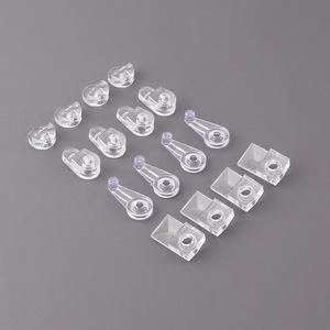 Clips de fixation pour miroir en verre, rectangulaires, sans cadre, en plastique, pour fixation murale dans la salle de bain, avec vis A B C D E 4x16 - Product Image 4