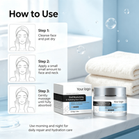 Crème Visage Professionnelle Bio Nourrissante à la Bave d'Escargot - Hydratante Anti-Acné pour Femmes Tous Types de Peau Routine Quotidienne de Soins de la Peau