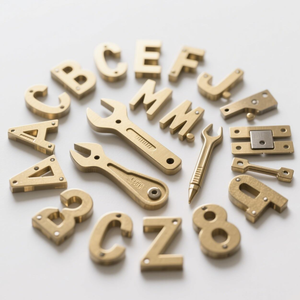 Moules de gravure CNC en cuivre et laiton pour lettres, chiffres, alphabets, symboles et caractères flexibles, pour marquage à chaud - Product Image 3