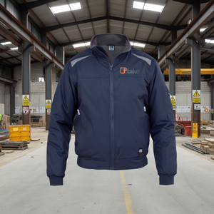 Blouson bomber bleu coupe classique, vêtements de travail, vêtements de sécurité - Product Image 3