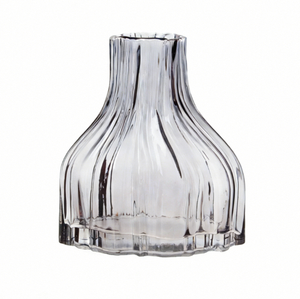 Jarrones Decorativos de Vidrio Soplado a Mano, Florero para Interiores del Hogar, Centro de Mesa de Vidrio Transparente para Bodas - Product Image 1