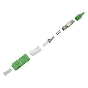 Optic Fiber Single Mode Simplex SC/APC Connector With 0.9mm Diameter Boot