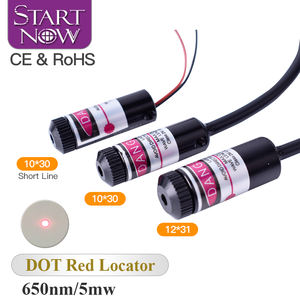 레이저 각인기 부품용 레드닷 포지셔닝 650nm 5V 5mw 빔 조절 다이오드 레이저 모듈 마킹 레드 로케이터 - Product Image 1