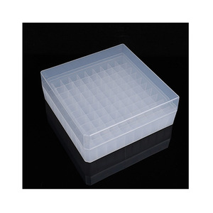Caja de congelación Hisamori de 100 compartimentos, tubo de criopreservación de plástico PP para almacenamiento en laboratorio - Product Image 4